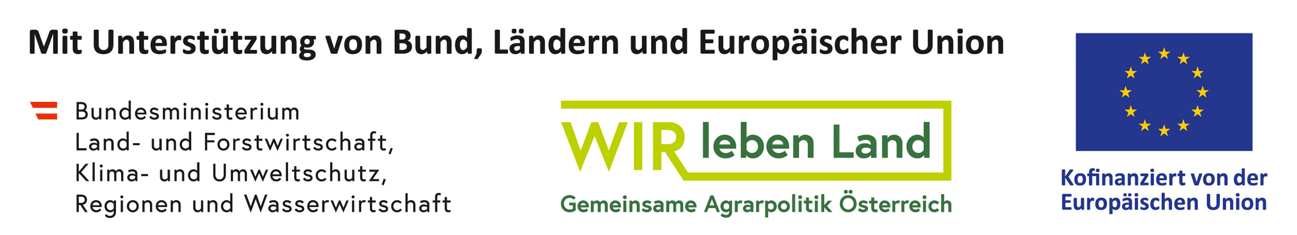 Logos - Mit Unterstützung von Bund, Ländern und Europäischer Union